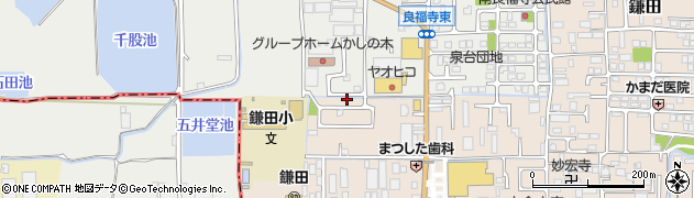 奈良県香芝市鎌田373-7周辺の地図