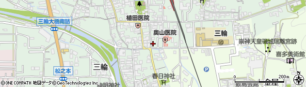奈良県桜井市三輪416周辺の地図