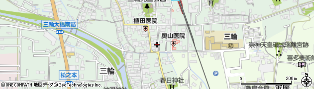 奈良県桜井市三輪487周辺の地図