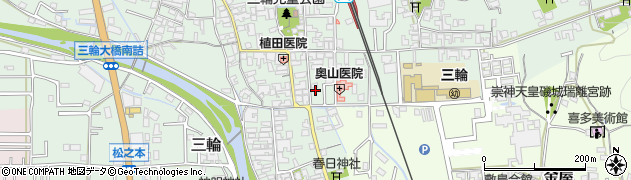 奈良県桜井市三輪413-4周辺の地図