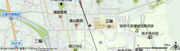 奈良県桜井市三輪336周辺の地図