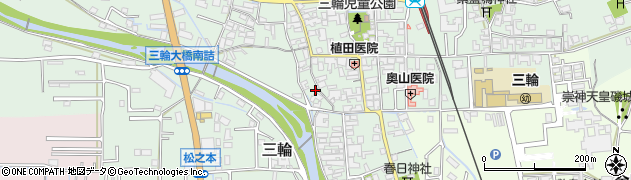 奈良県桜井市三輪526周辺の地図
