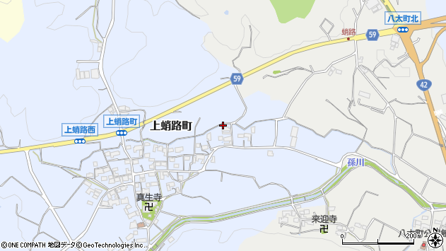 〒519-2141 三重県松阪市上蛸路町の地図