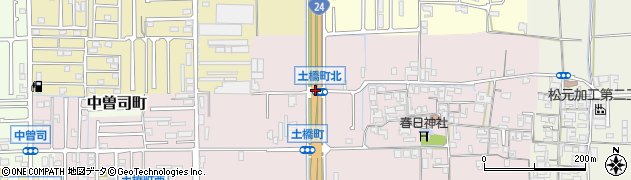 土橋町北周辺の地図