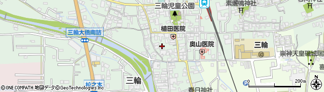 奈良県桜井市三輪506周辺の地図