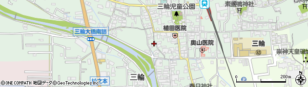 奈良県桜井市三輪527周辺の地図