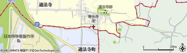 大阪府羽曳野市通法寺56周辺の地図