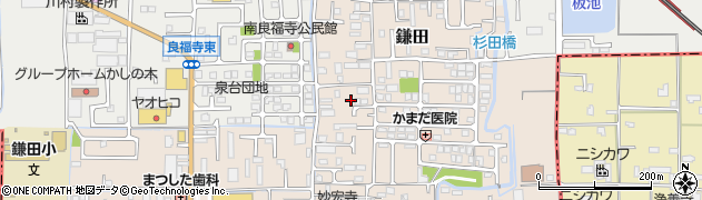奈良県香芝市鎌田486-4周辺の地図