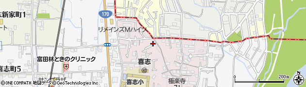 大阪府富田林市木戸山町周辺の地図