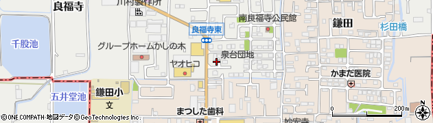 奈良県香芝市良福寺60周辺の地図