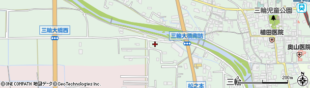 奈良県桜井市三輪685-5周辺の地図