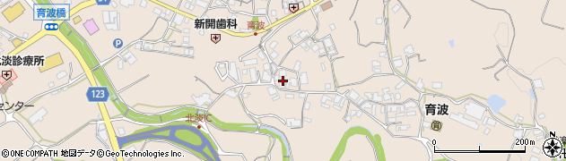 兵庫県淡路市育波1456-1周辺の地図
