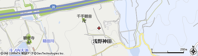 兵庫県淡路市浅野神田169周辺の地図