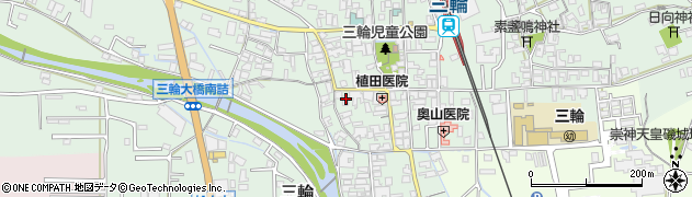 奈良県桜井市三輪503周辺の地図