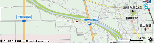 奈良県桜井市三輪956-4周辺の地図