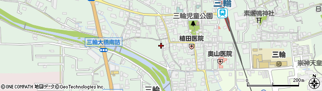 奈良県桜井市三輪570周辺の地図