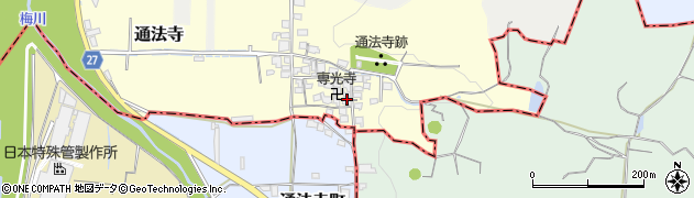 大阪府羽曳野市通法寺81周辺の地図