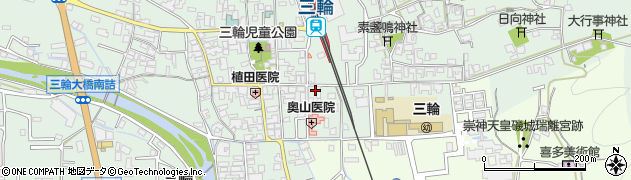 奈良県桜井市三輪382周辺の地図
