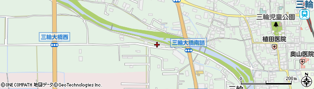 奈良県桜井市三輪955-3周辺の地図