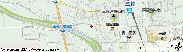 奈良県桜井市三輪579周辺の地図