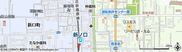 奈良県橿原市新口町504周辺の地図