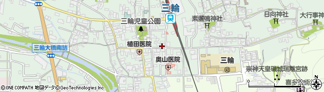 奈良県桜井市三輪380周辺の地図