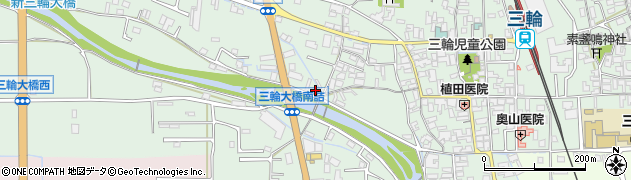 奈良県桜井市三輪633周辺の地図