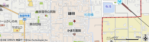 奈良県香芝市鎌田475周辺の地図
