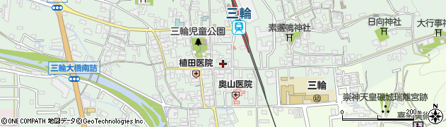 奈良県桜井市三輪379周辺の地図