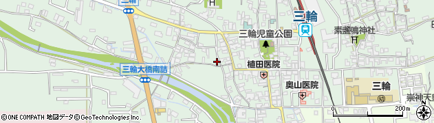 奈良県桜井市三輪568周辺の地図