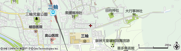 奈良県桜井市三輪265周辺の地図