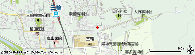 奈良県桜井市三輪266周辺の地図