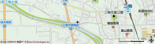 奈良県桜井市三輪632周辺の地図