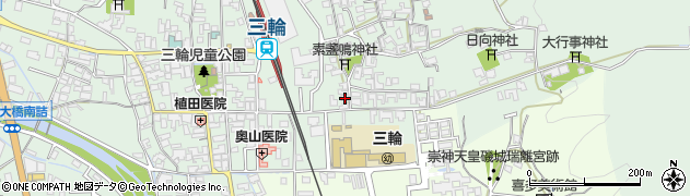 奈良県桜井市三輪327周辺の地図