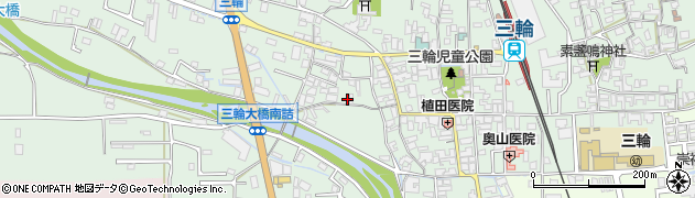 奈良県桜井市三輪590周辺の地図