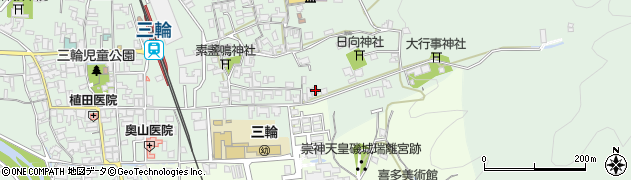 奈良県桜井市三輪80周辺の地図