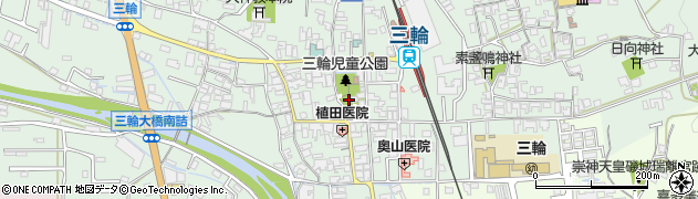 奈良県桜井市三輪373周辺の地図