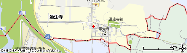 大阪府羽曳野市通法寺91周辺の地図