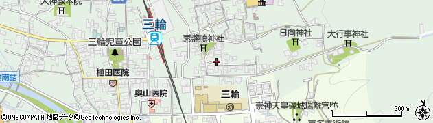 奈良県桜井市三輪299周辺の地図