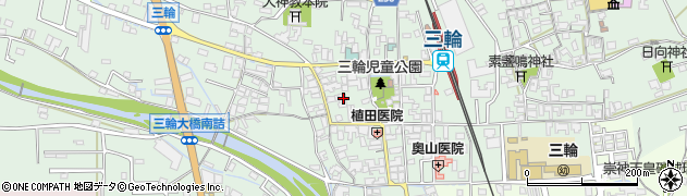 奈良県桜井市三輪549周辺の地図