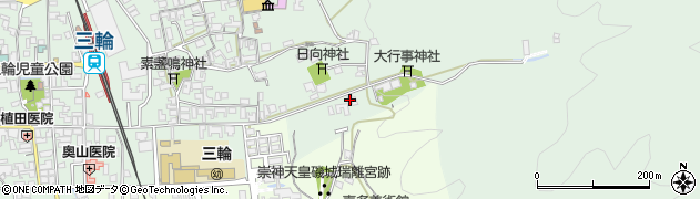 奈良県桜井市三輪156周辺の地図
