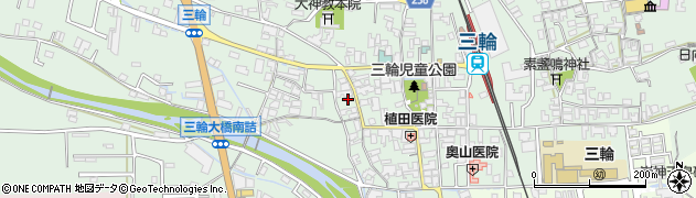 奈良県桜井市三輪564周辺の地図