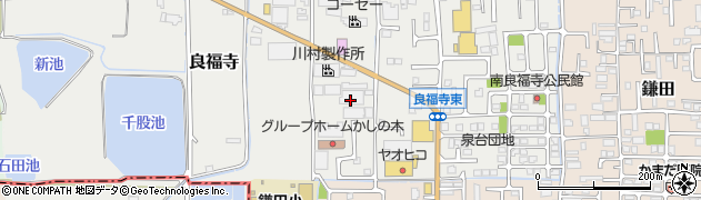奈良県香芝市良福寺107周辺の地図