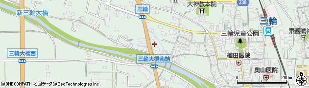 奈良県桜井市三輪963周辺の地図