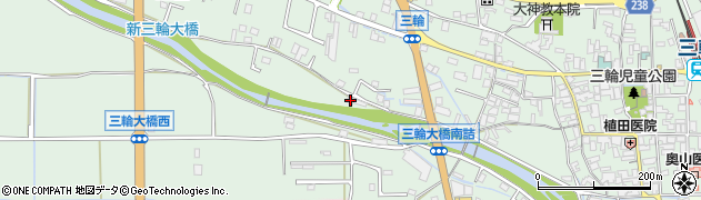 奈良県桜井市三輪1043周辺の地図