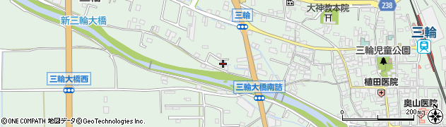 奈良県桜井市三輪995周辺の地図