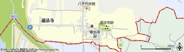 大阪府羽曳野市通法寺100周辺の地図