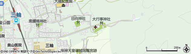 奈良県桜井市三輪38周辺の地図