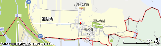 大阪府羽曳野市通法寺94周辺の地図