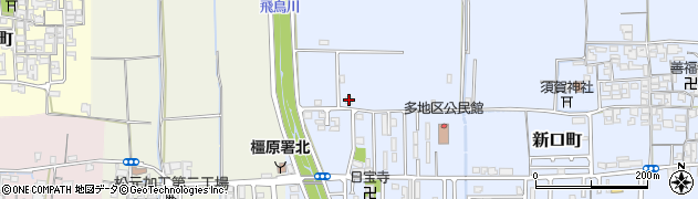 奈良県橿原市新口町366周辺の地図